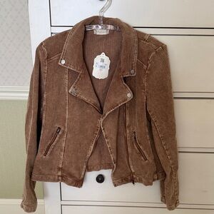 Altar'd State Brown Corduroy Fashion Jacket